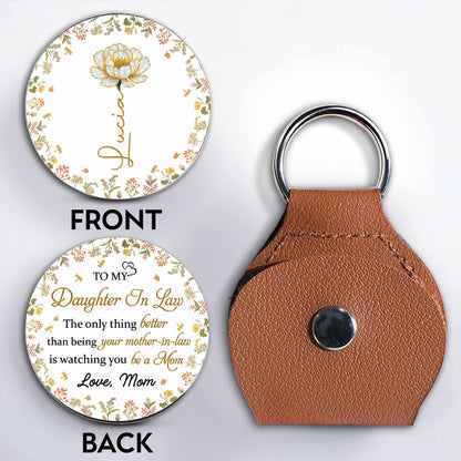 To My Daughter In Law, Watching You Be A Mom - Personalized Custom Pocket Hug - DAU193_HTOK