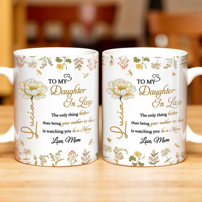 To My Daughter In Law Watching You Be A Mom With Flowers