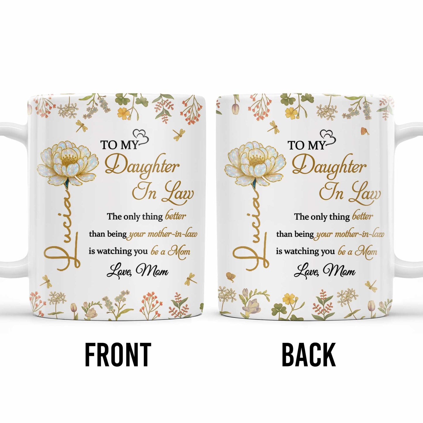 To My Daughter In Law Watching You Be A Mom With Flowers