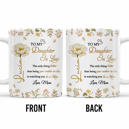 To My Daughter In Law Watching You Be A Mom With Flowers