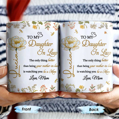 To My Daughter In Law Watching You Be A Mom With Flowers