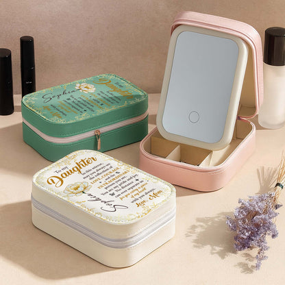 To My Daughter, See Your Reflection Of Love And Flowers