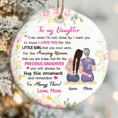 To My Daughter, I Love You, Flowers, Mother And Daughter