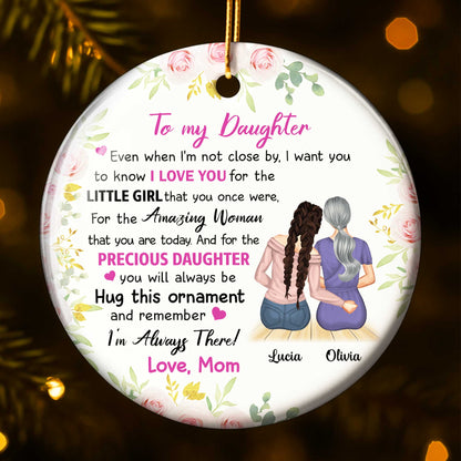 To My Daughter, I Love You, Flowers, Mother And Daughter