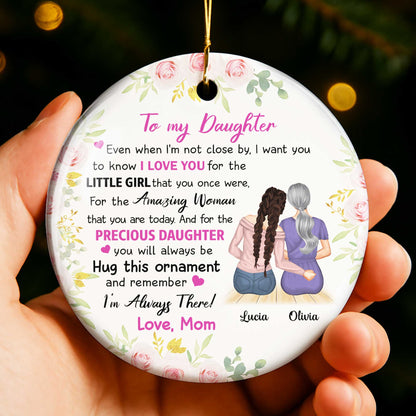 To My Daughter, I Love You, Flowers, Mother And Daughter