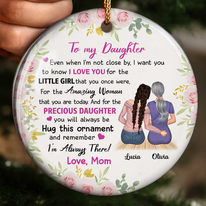 To My Daughter, I Love You, Flowers, Mother And Daughter