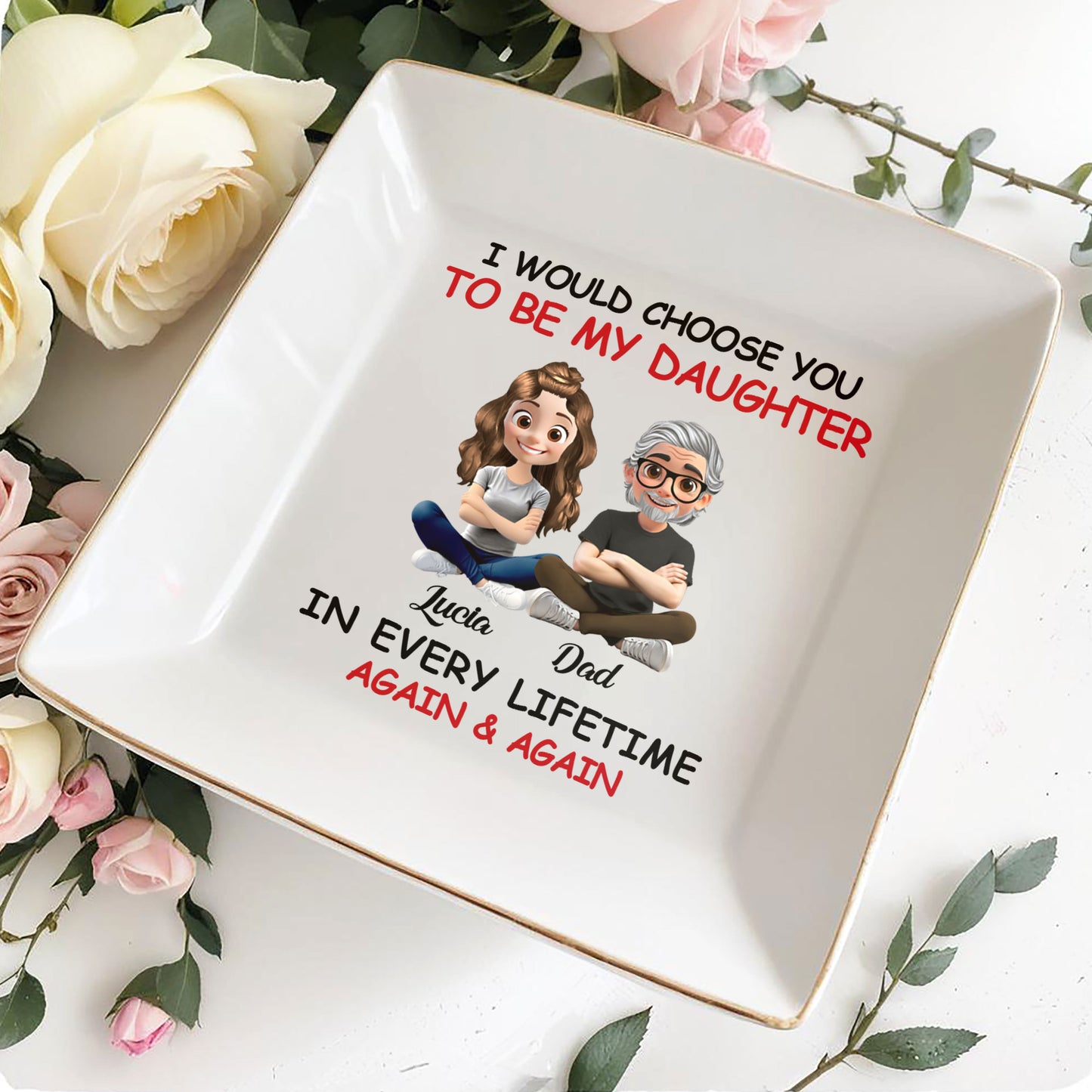 I Would Choose You To Be My Daughter, Cartoon Father and Daughter