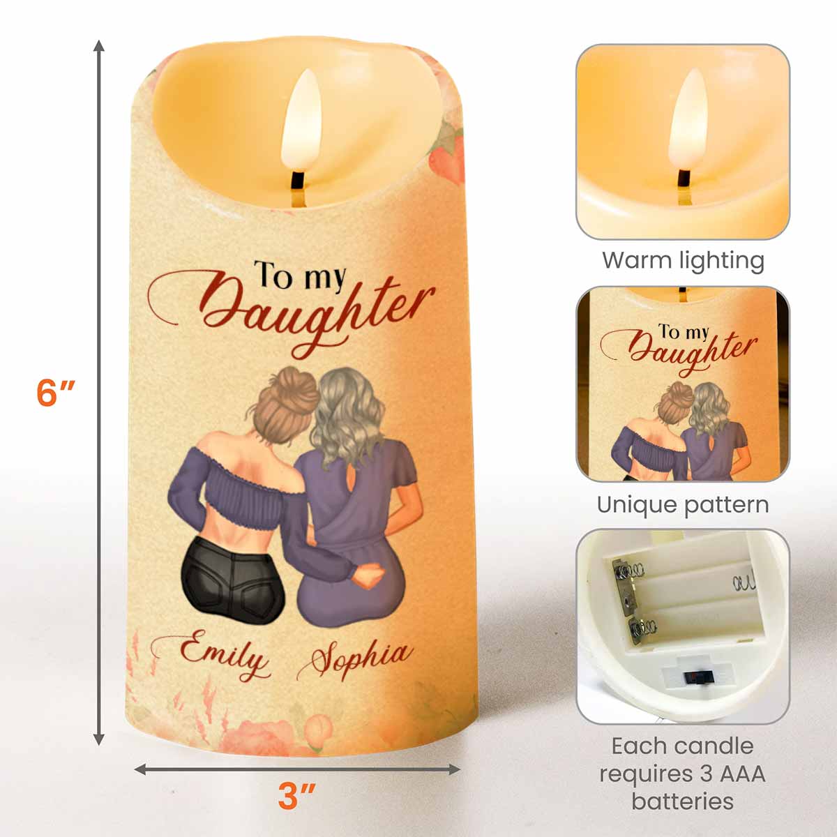 To My Daughter, Love Mom, Flowers