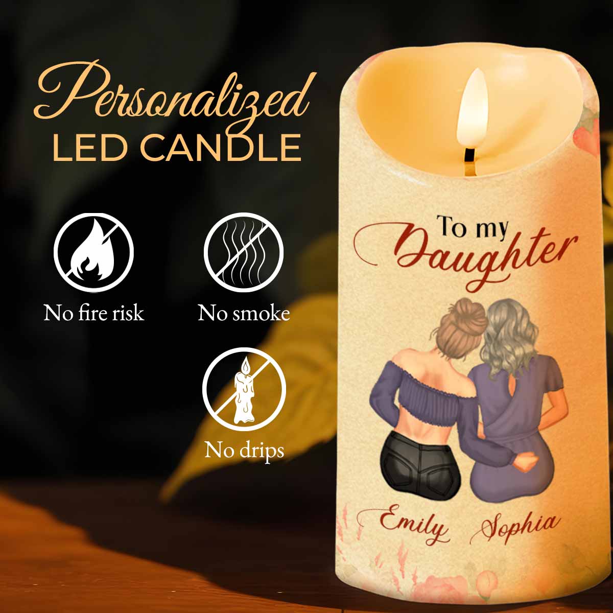 To My Daughter, Love Mom, Flowers