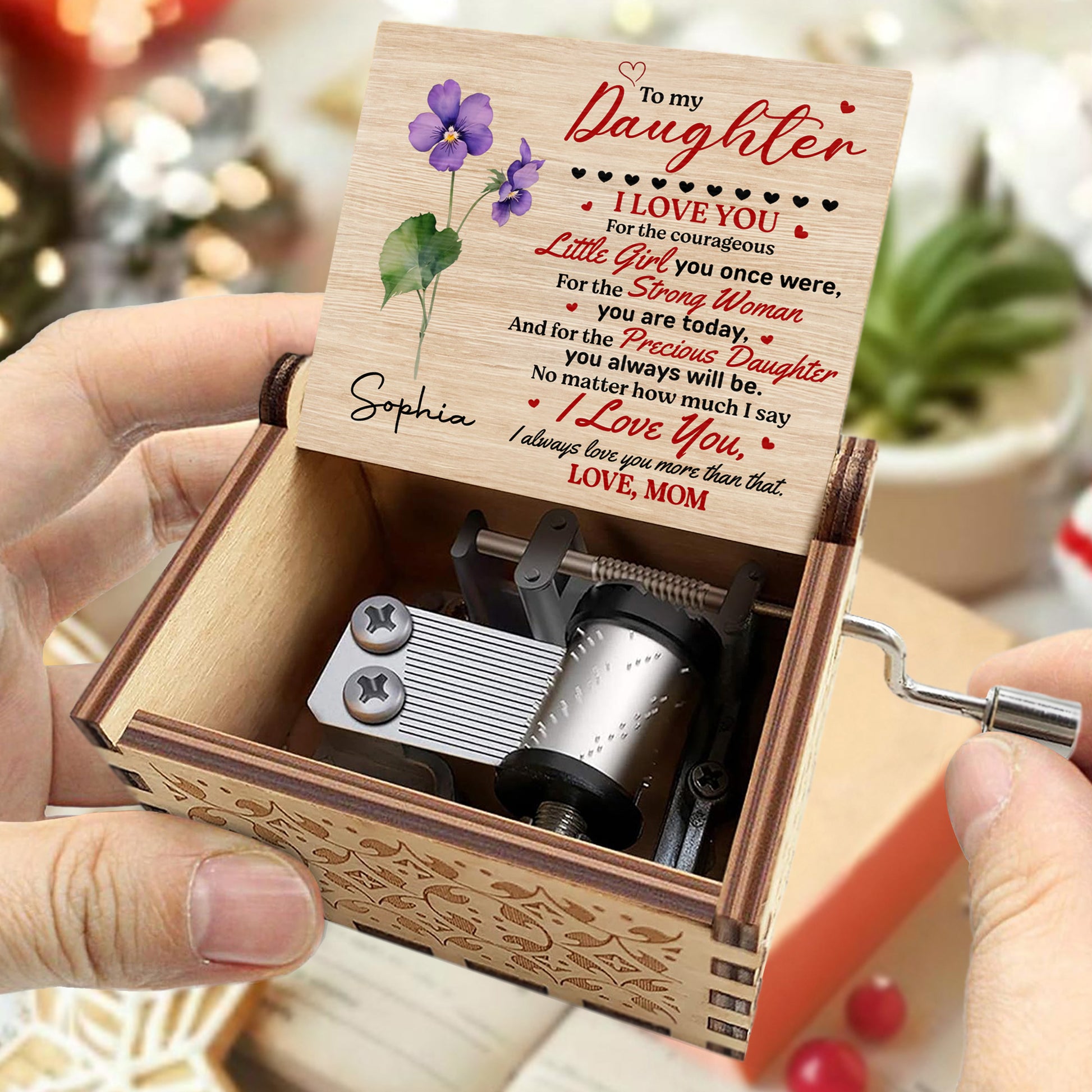 To My Daughter, Love Always, Hearts and Flowers