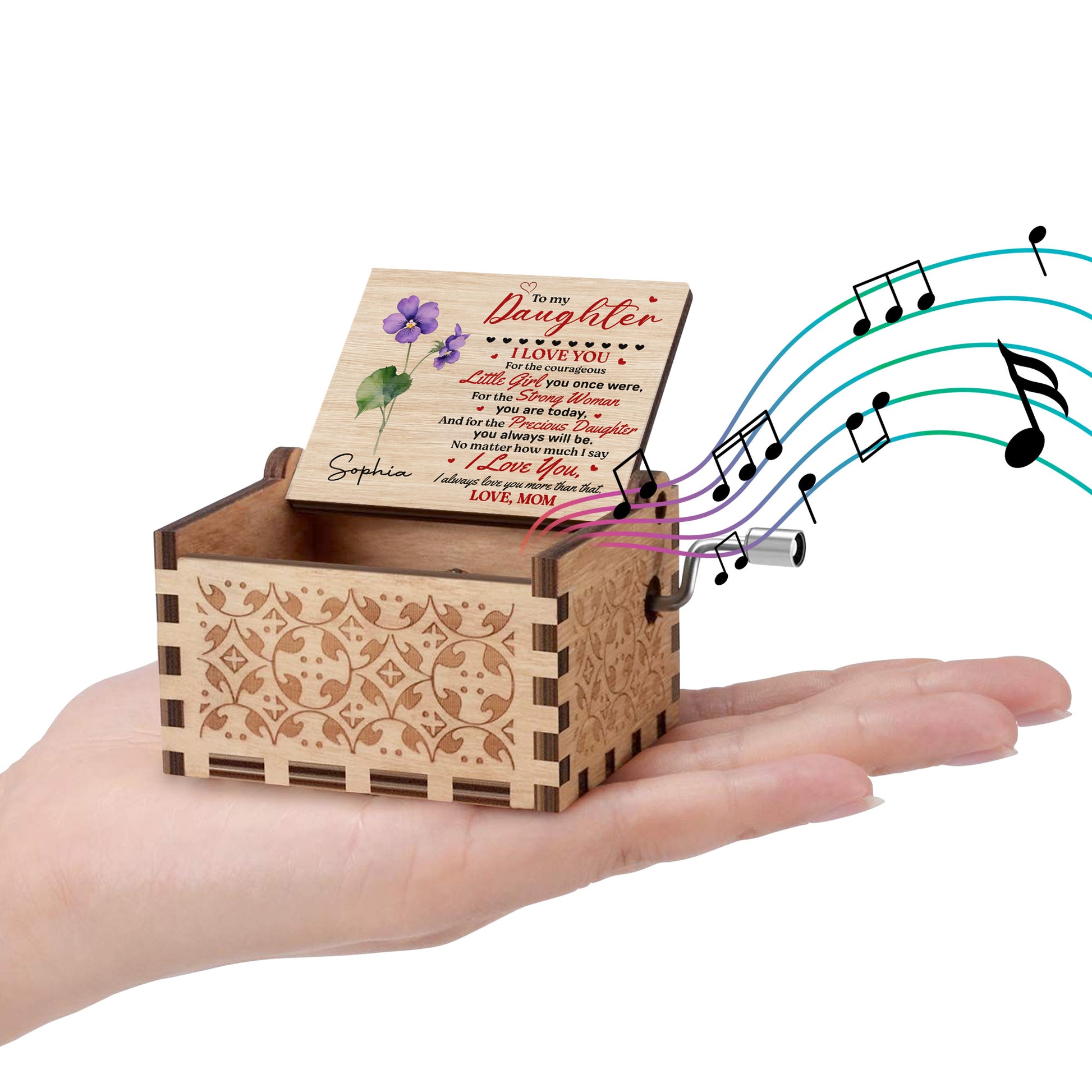 To My Daughter, Love Always, Hearts and Flowers