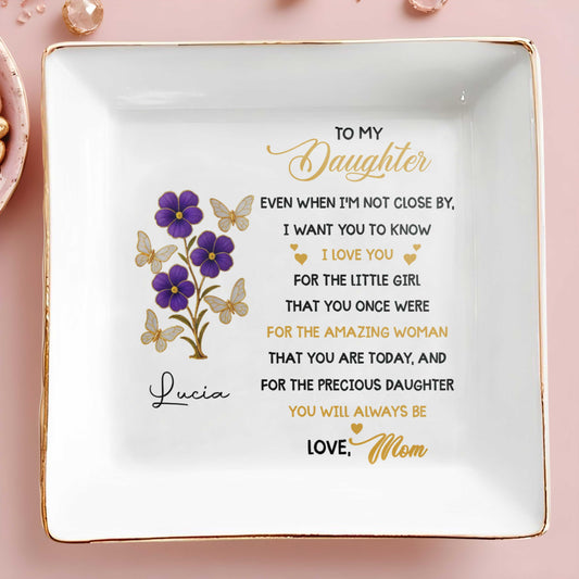 To My Daughter, Love and Affection With Flowers and Butterflies