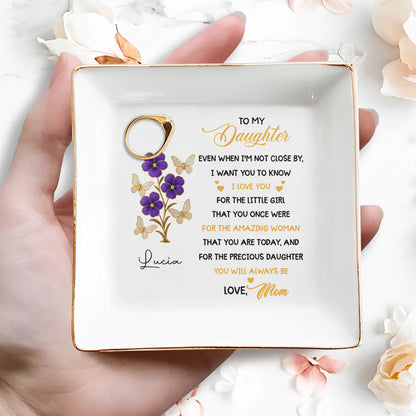 To My Daughter, Love and Affection With Flowers and Butterflies