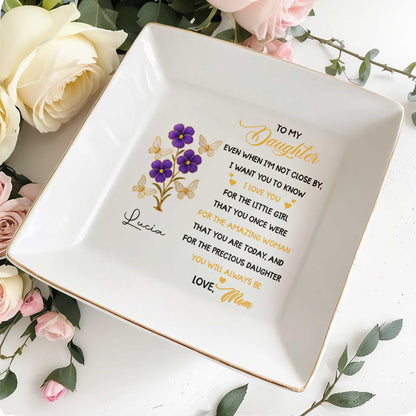 To My Daughter, Love and Affection With Flowers and Butterflies