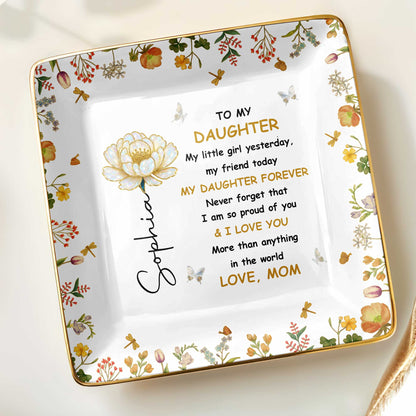 To My Daughter, Personal Love Message With Flowers