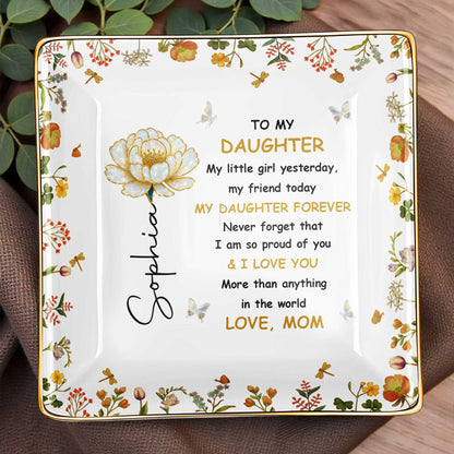 To My Daughter, Personal Love Message With Flowers