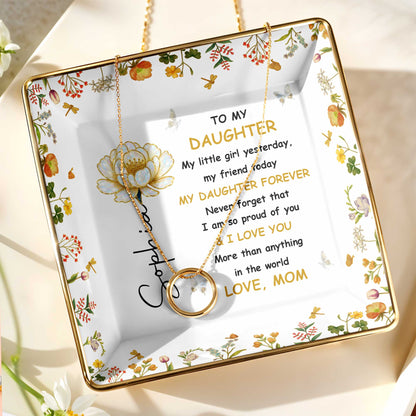 To My Daughter, Personal Love Message With Flowers