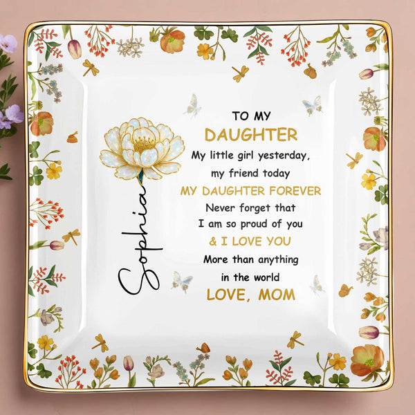 To My Daughter, Personal Love Message With Flowers