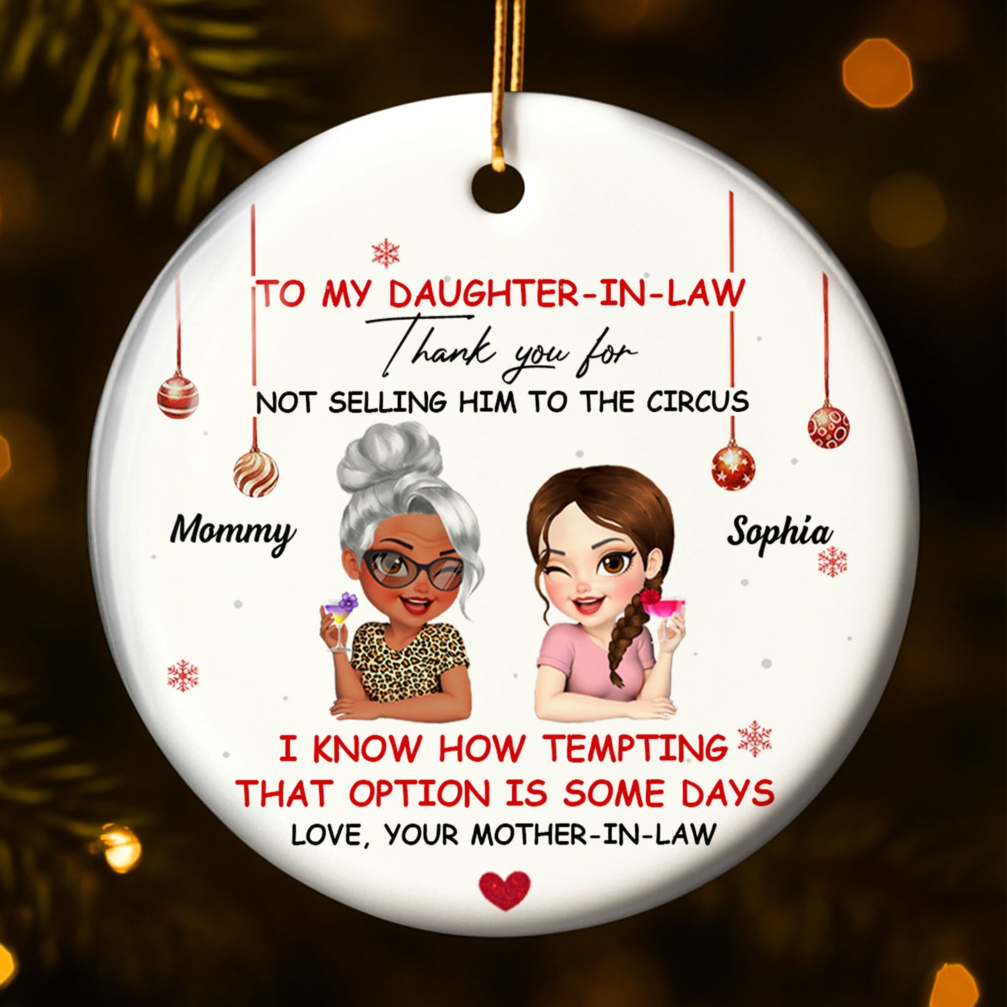 To My Daughter-In-Law Thank You For Not Selling Him To The Circus