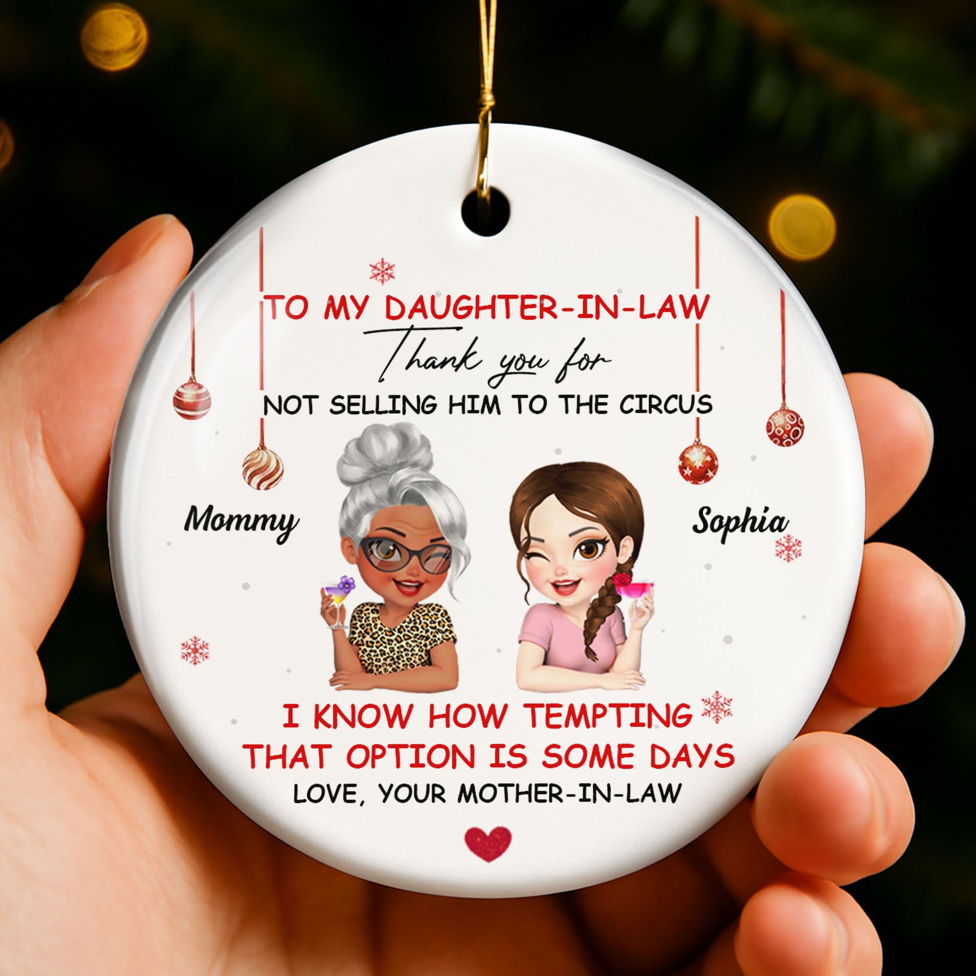 To My Daughter-In-Law Thank You For Not Selling Him To The Circus