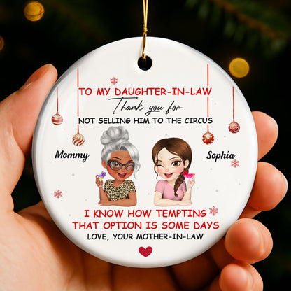 To My Daughter-In-Law Thank You For Not Selling Him To The Circus