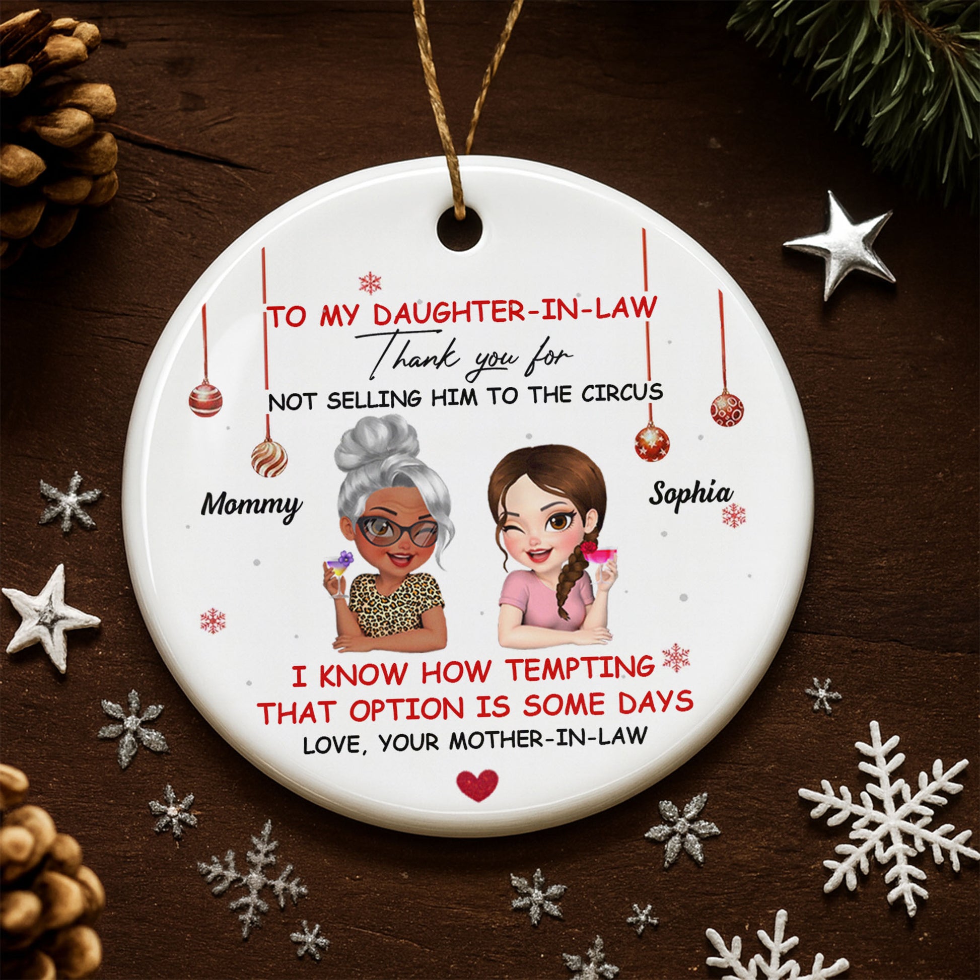 To My Daughter-In-Law Thank You For Not Selling Him To The Circus