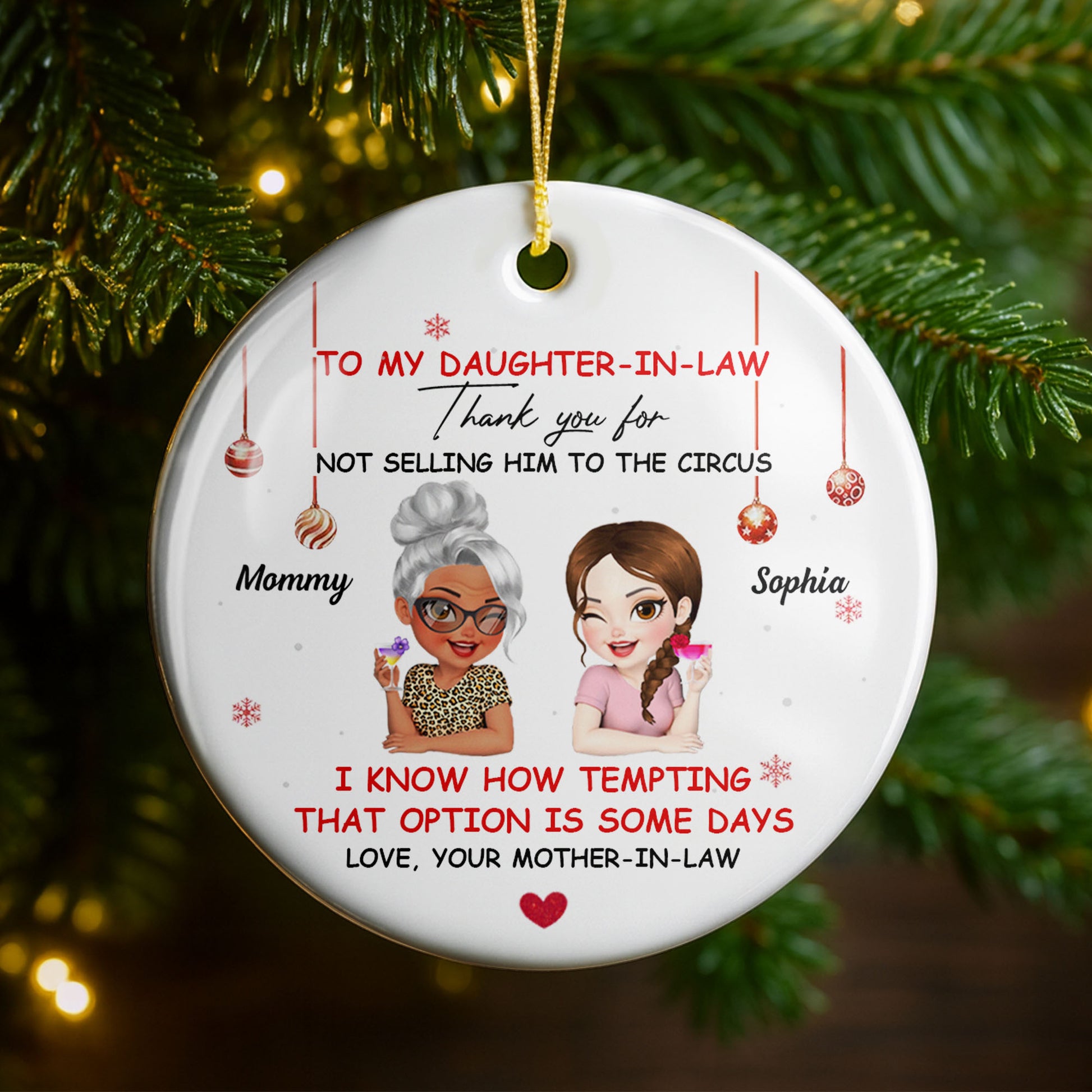 To My Daughter-In-Law Thank You For Not Selling Him To The Circus