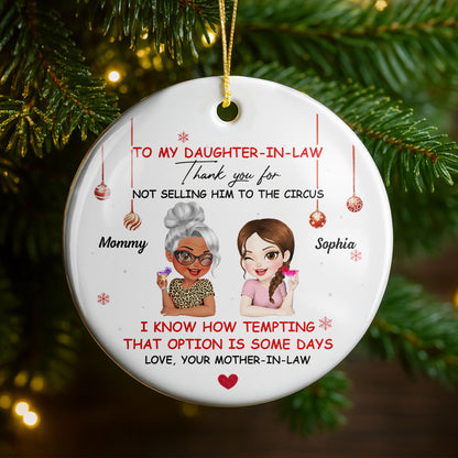 To My Daughter-In-Law Thank You For Not Selling Him To The Circus