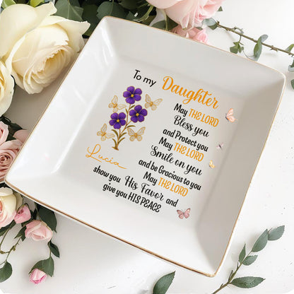 To My Daughter, Blessings And Peace, Flowers And Butterflies