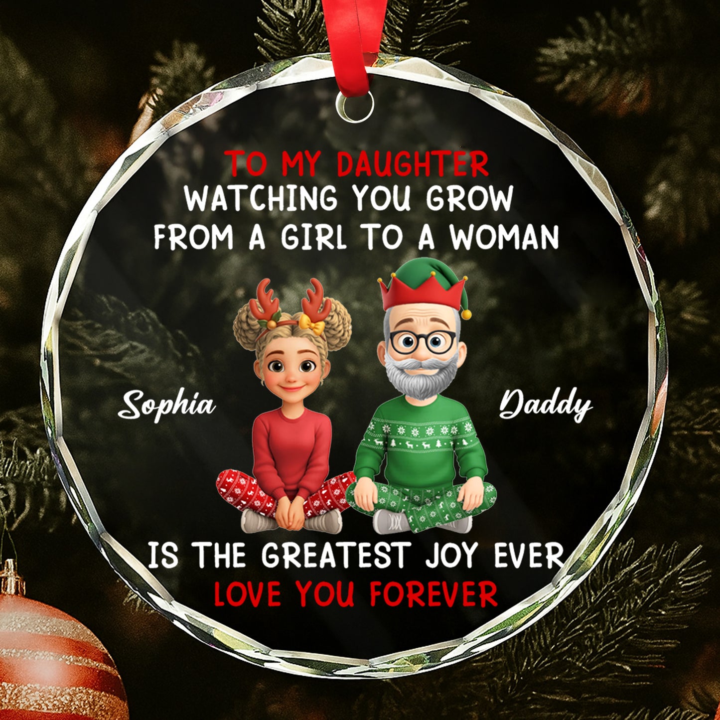 Watching You Grow From a Girl to a Woman, Christmas Love from Father to Daughter