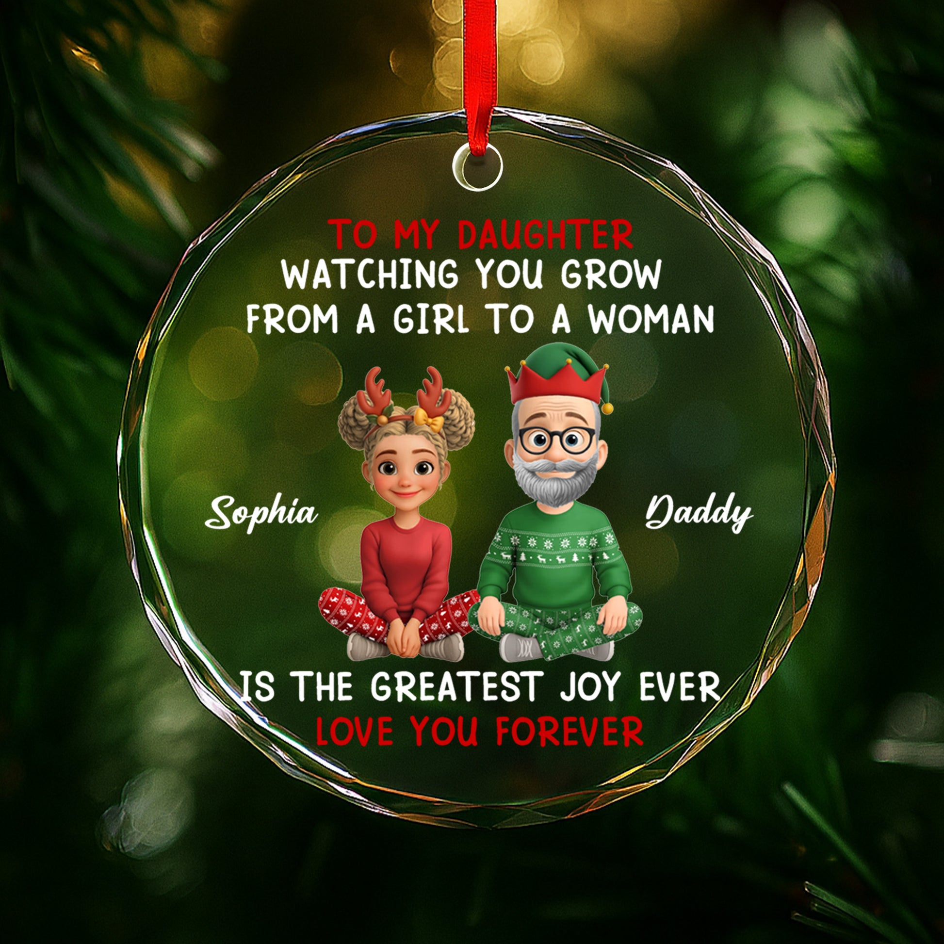 Watching You Grow From a Girl to a Woman, Christmas Love from Father to Daughter