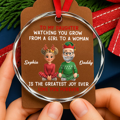 Watching You Grow From a Girl to a Woman, Christmas Love from Father to Daughter