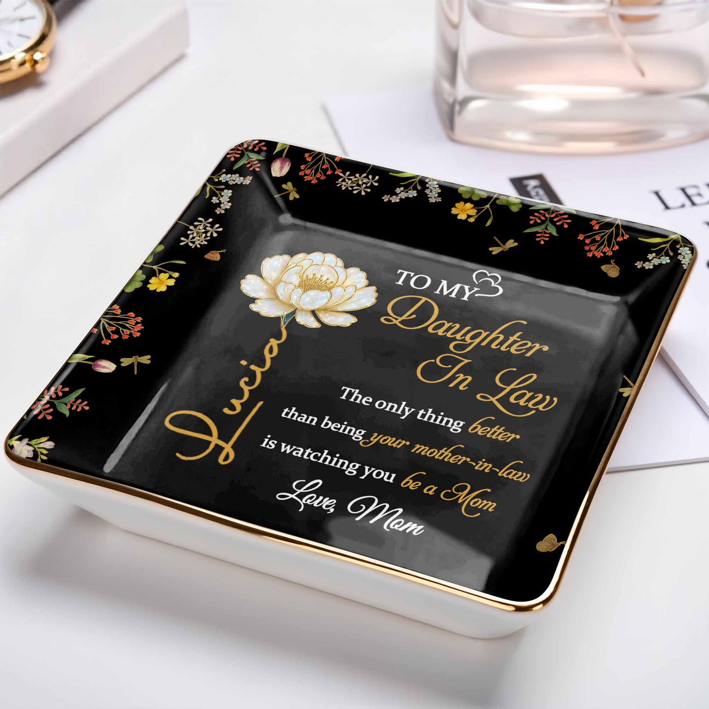 To My Daughter In Law, Love From Mom, Floral Design