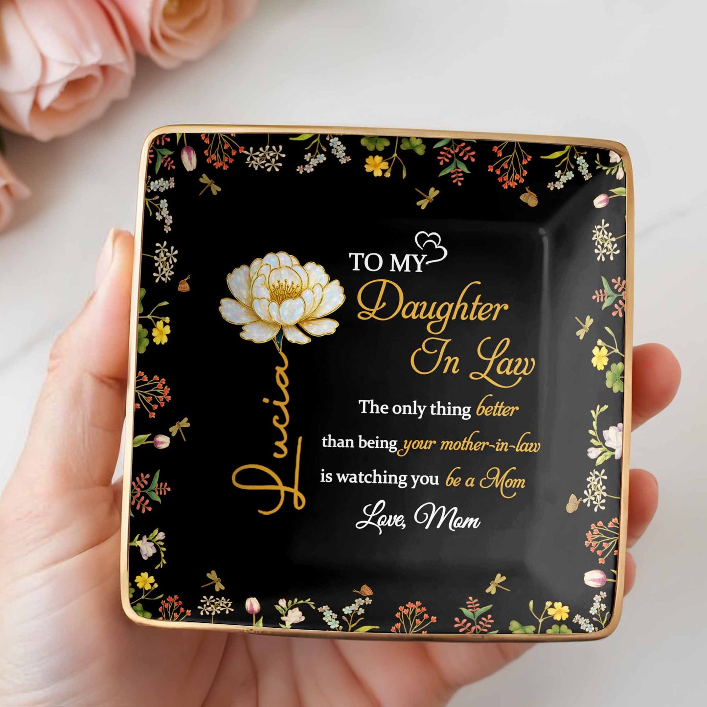 To My Daughter In Law, Love From Mom, Floral Design