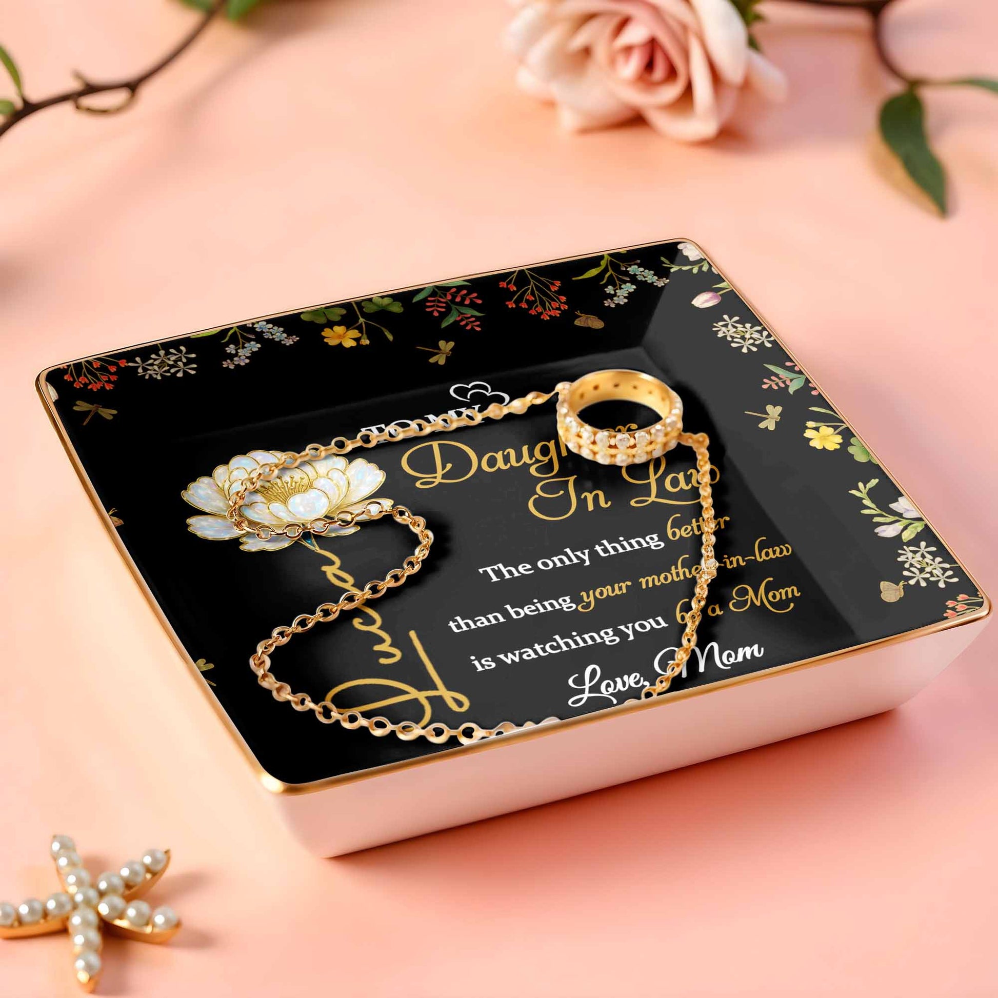 To My Daughter In Law, Love From Mom, Floral Design