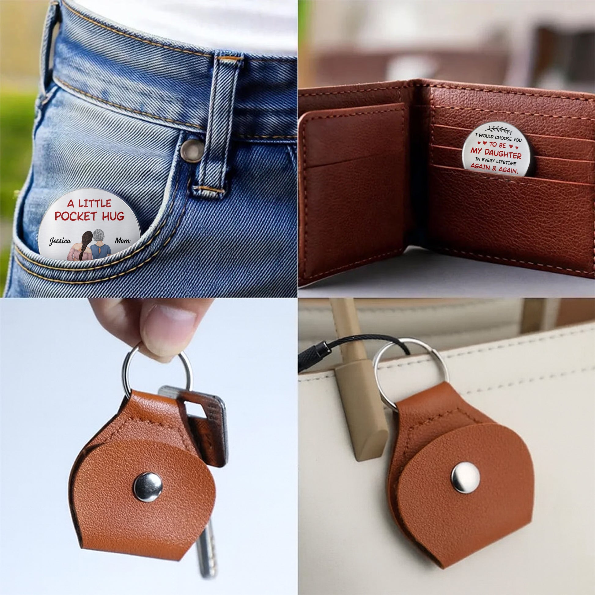 A Little Pocket Hug, Choose You Every Lifetime, Heart and Laurel Design