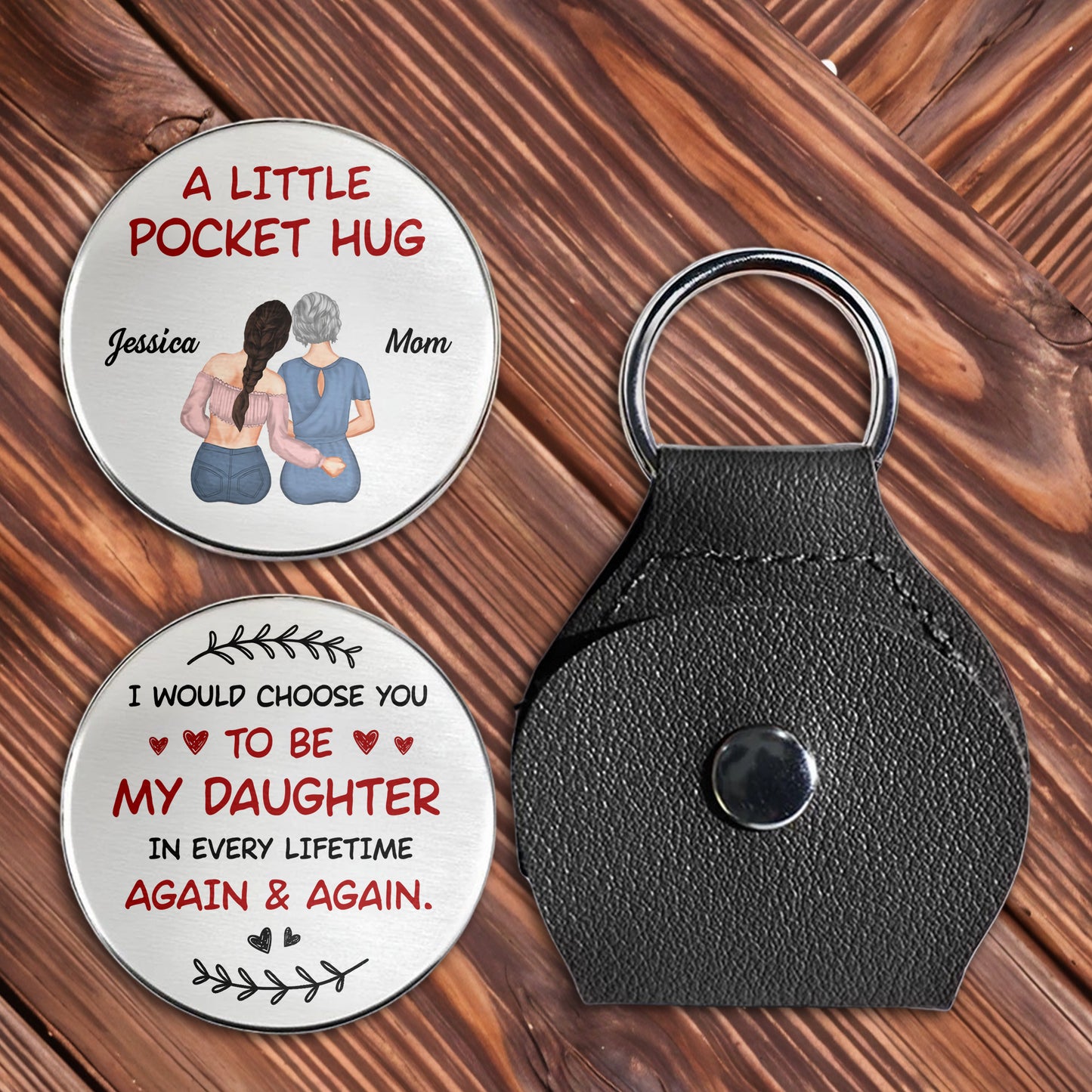 A Little Pocket Hug, Choose You Every Lifetime, Heart and Laurel Design