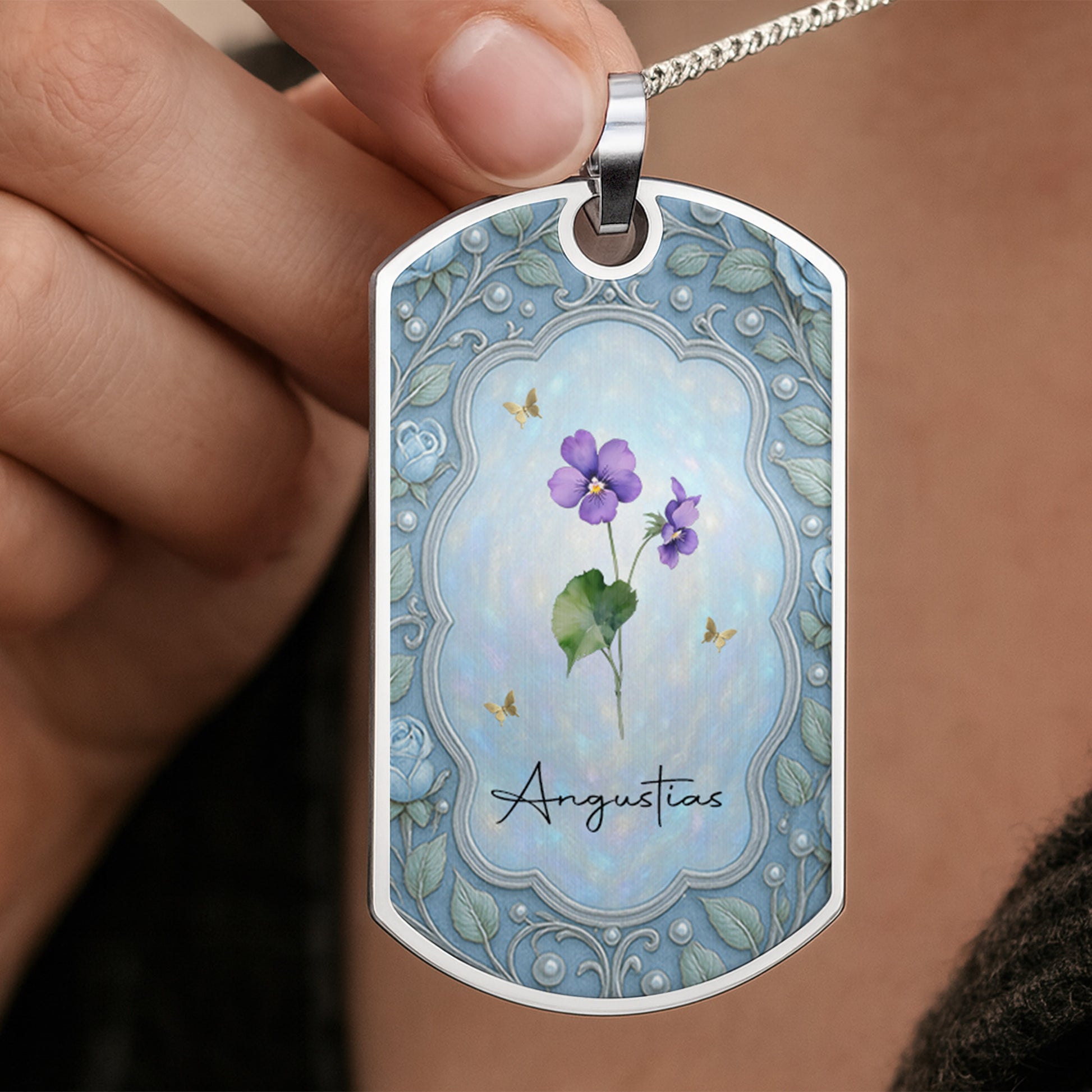 Delicate Beauty Of Violets And Graceful Butterflies