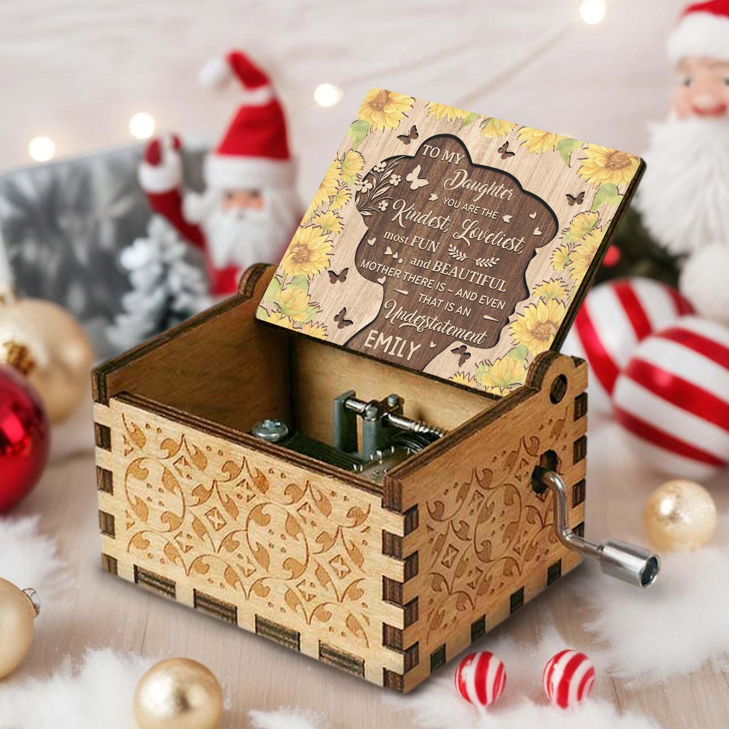 To My Daughter, You Are The Kindest, Loveliest Mother, Flowers And Butterflies