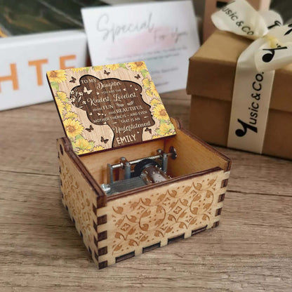 To My Daughter, You Are The Kindest, Loveliest Mother, Flowers And Butterflies