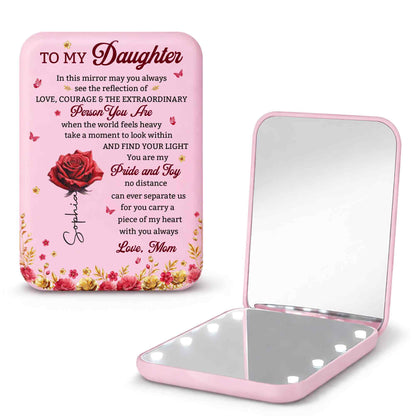 To My Daughter Mirror May You Always See The Reflection Rose Flowers