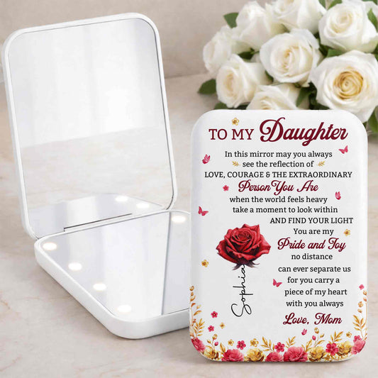 To My Daughter Mirror May You Always See The Reflection Rose Flowers
