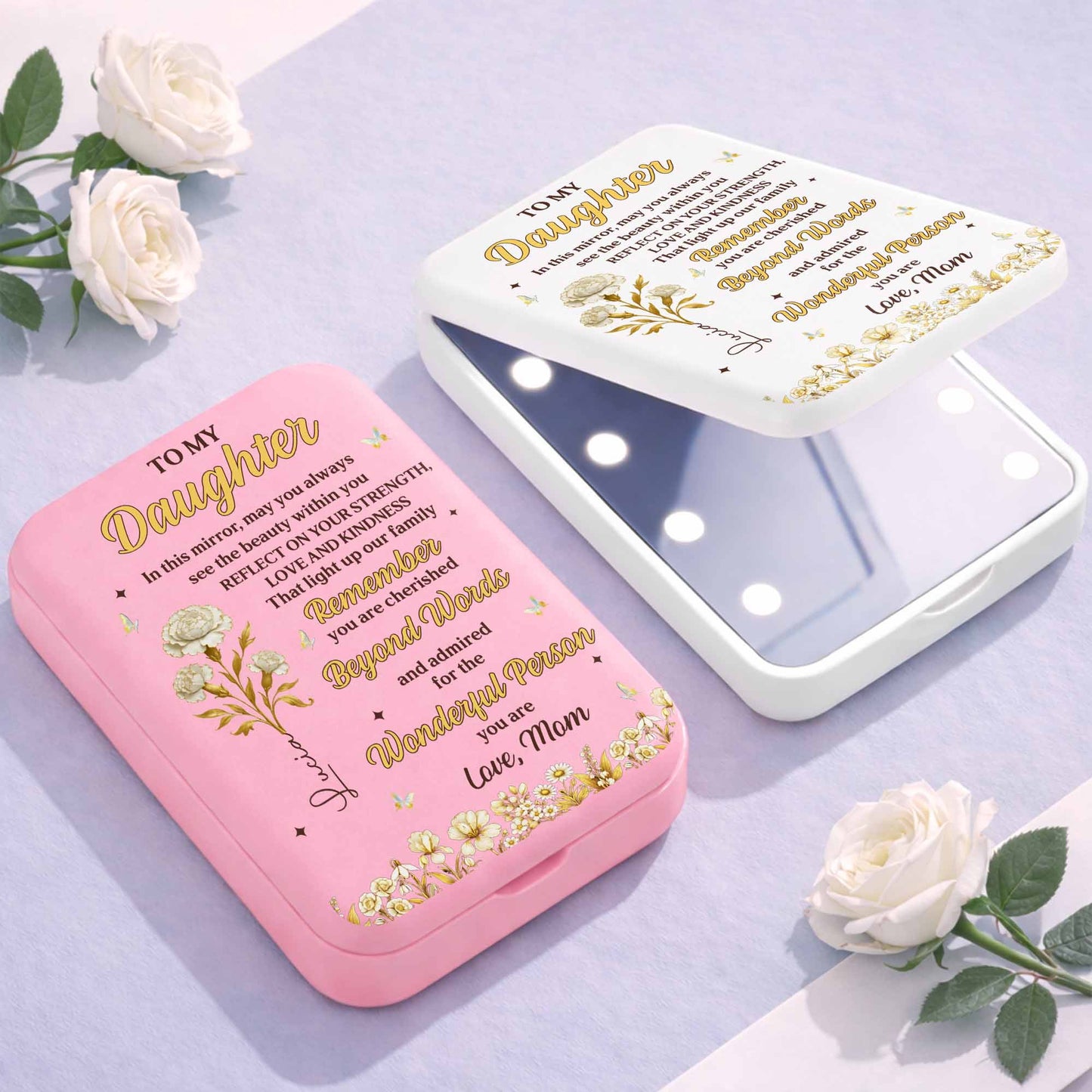 To My Daughter Always See The Beauty Within Flowers And Butterflies