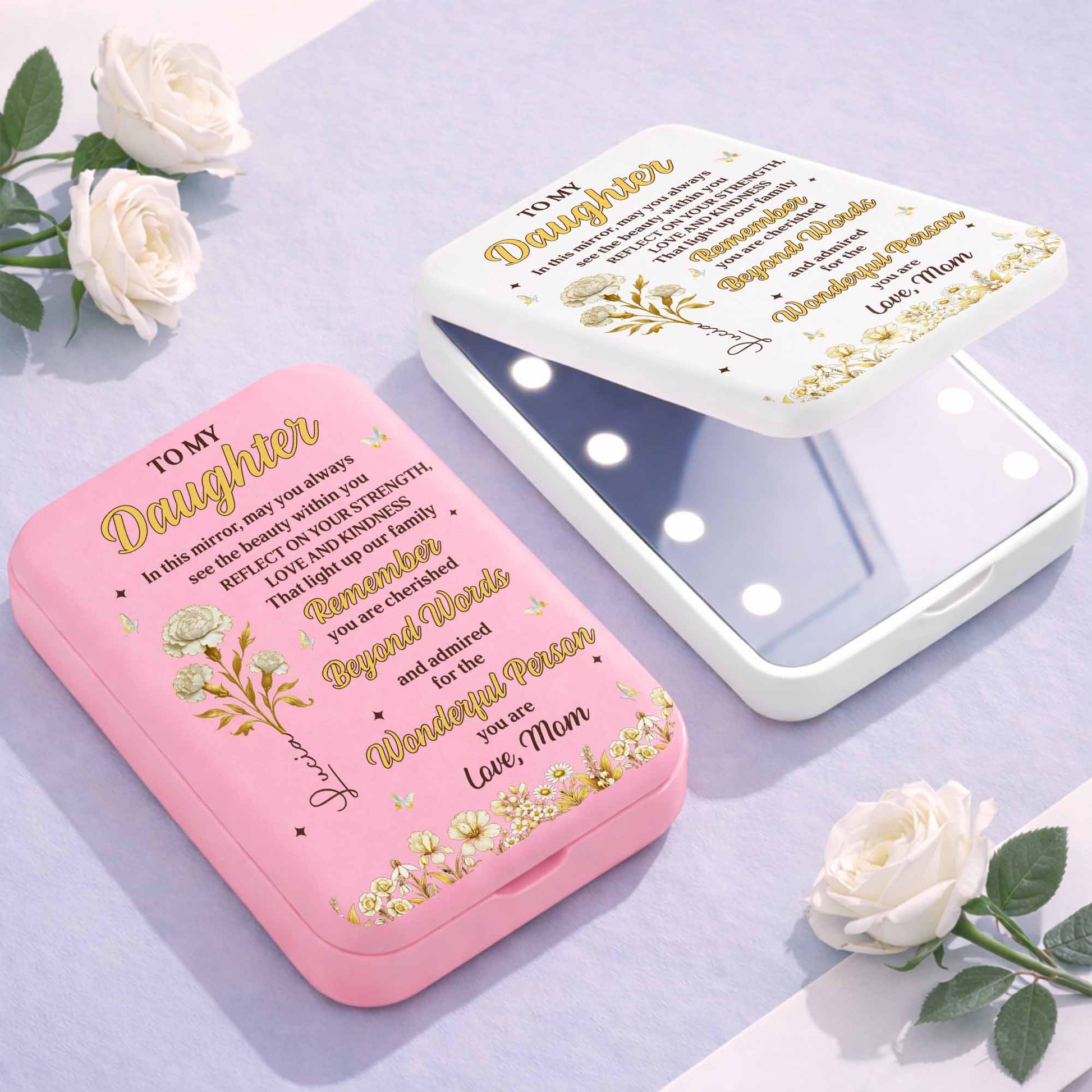 To My Daughter Always See The Beauty Within Flowers And Butterflies