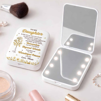 To My Daughter Always See The Beauty Within Flowers And Butterflies