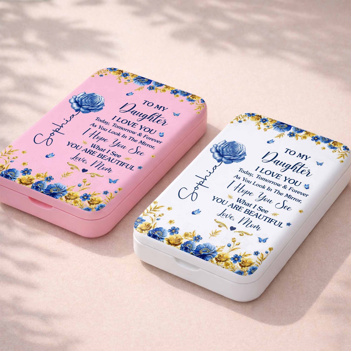 To My Daughter I Love You Beautiful Blue Rose Flowers