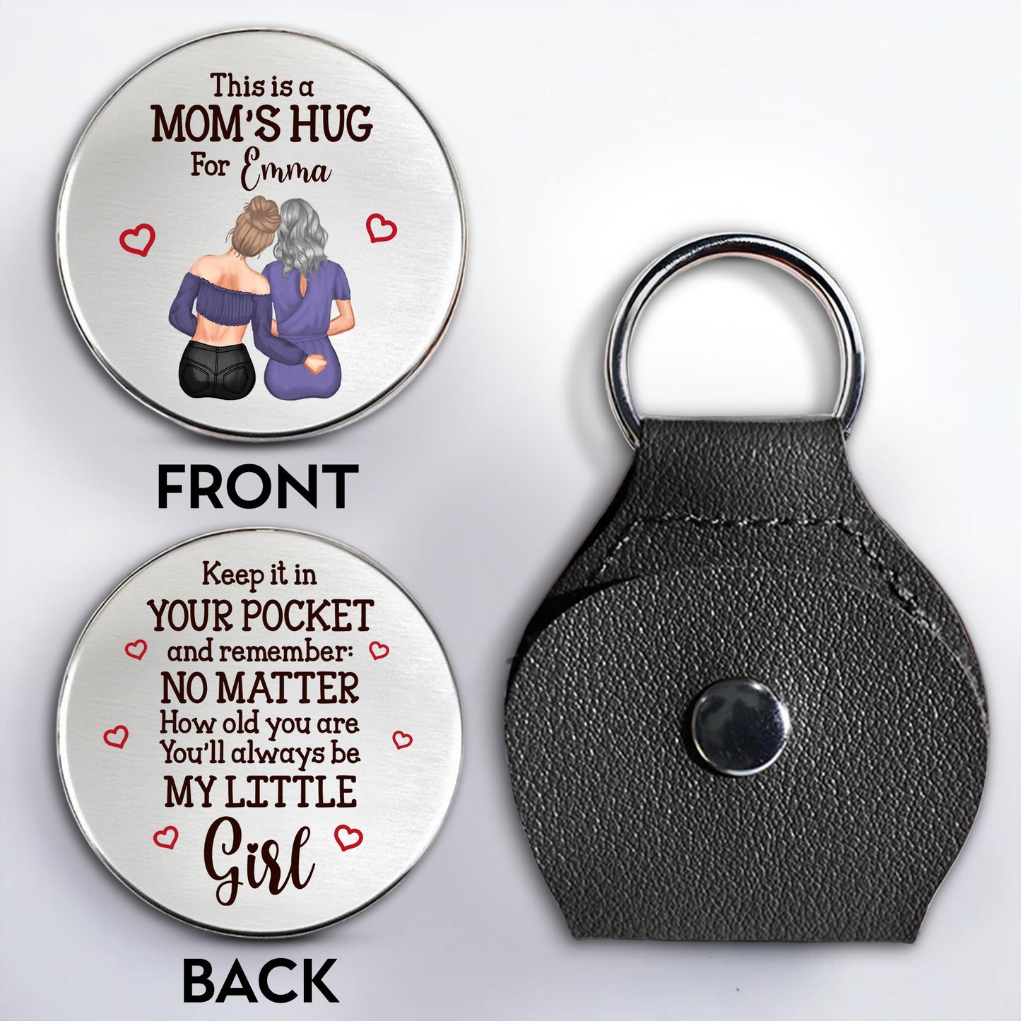 A Mom's Hug, Always In Your Pocket, Hearts