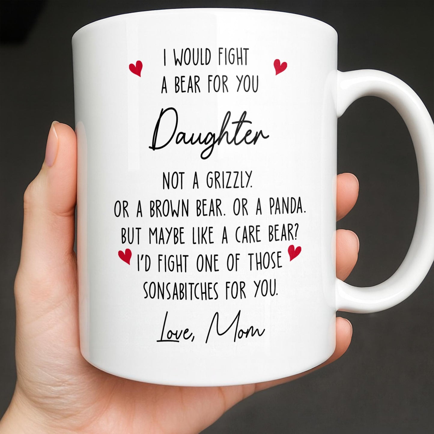 Custom Best Friends Caricature Coffee Mug With Flowers - Personalized Custom Coffee Mug - DAU248_MG