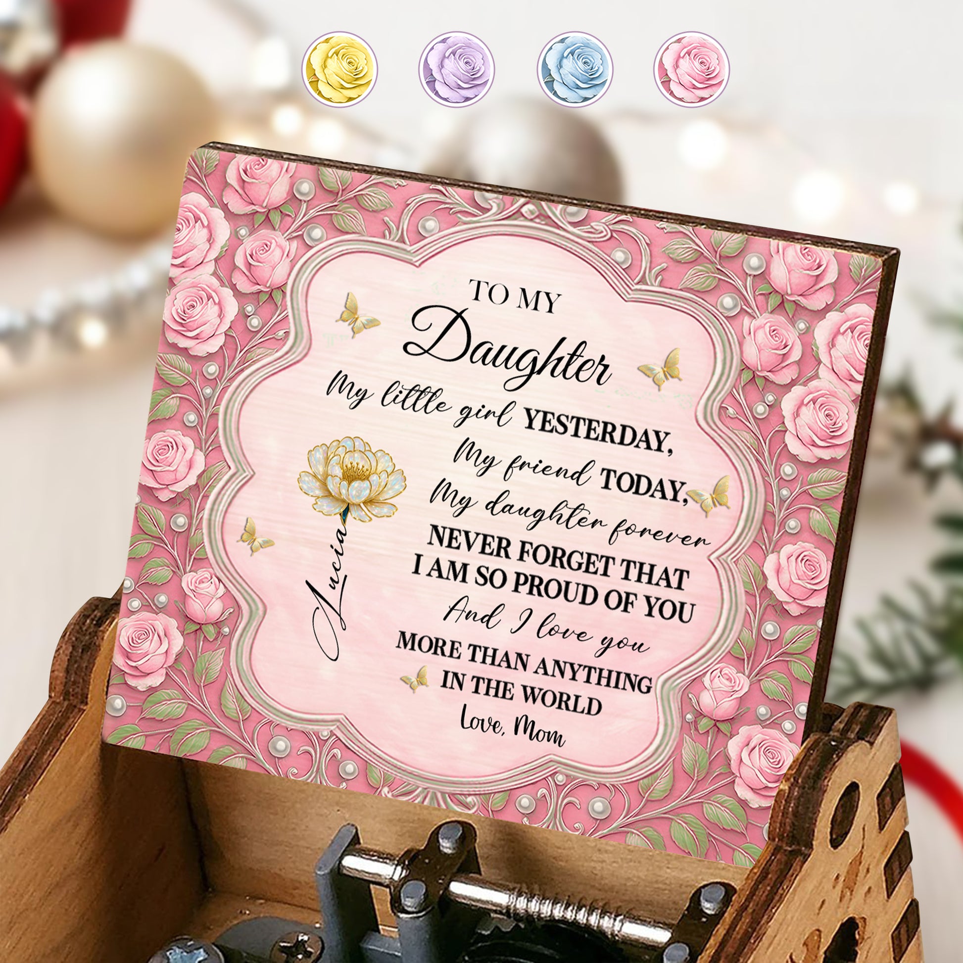 To My Daughter, Roses And Butterfly