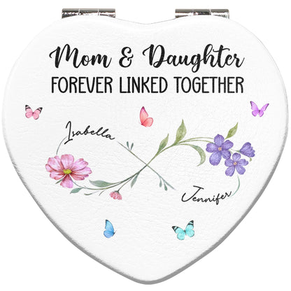 Mom & Daughter Forever Linked Together With Flowers
